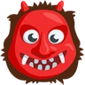 日本食人魔 Emoji 👹 image - Facebook Messenger (2016) style