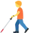 Person With White Cane