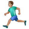 Man Running: Medium Skin Tone Emoji 🏃🏽‍♂️ image - WhatsApp style