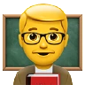 Man Teacher Emoji 👨‍🏫 image - Apple style