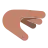 Palm Down Hand: Medium Skin Tone