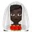 Person With Veil: Dark Skin Tone
