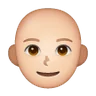 Woman: Light Skin Tone, Bald Emoji 👩🏻‍🦲 image - Samsung style