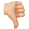 Thumbs Down: Medium-Light Skin Tone Emoji 👎🏼 image - Huawei Harmony OS style