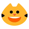 Grinning Cat Emoji 😺 image - Tossface style