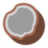 Orzech kokosowy Emoji 🥥 image - Microsoft Classic 2D style
