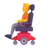 Person In Motorized Wheelchair Emoji 🧑‍🦼 image - Microsoft 3D Fluent style