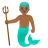 Merman: Medium-Dark Skin Tone