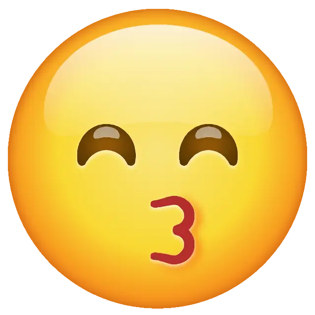 Kissing Face With Smiling Eyes