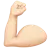 Flexed Biceps: Light Skin Tone