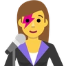 Woman Singer Emoji 👩‍🎤 image - Skype style