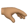 Palm Down Hand: Medium Skin Tone Emoji 🫳🏽 image - Huawei Harmony OS style