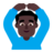 Man Gesturing Ok: Dark Skin Tone