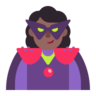 Woman Supervillain: Medium-Dark Skin Tone Emoji 🦹🏾‍♀️ image - Microsoft Classic 2D style