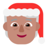 Mx Claus: Medium Skin Tone Emoji 🧑🏽‍🎄 image - Microsoft Classic 2D style