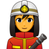 Woman Firefighter Emoji 👩‍🚒 image - Emojidex style