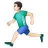 Man Running: Light Skin Tone Emoji 🏃🏻‍♂️ image - WhatsApp style