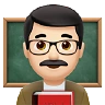 Man Teacher: Light Skin Tone Emoji 👨🏻‍🏫 image - Apple style