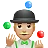 Man Juggling: Medium-Light Skin Tone