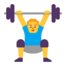 Man Lifting Weights Emoji 🏋️‍♂️ image - Microsoft Classic 2D style