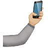 Selfie: Medium-Light Skin Tone Emoji 🤳🏼 image - Apple style