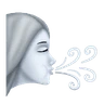 Viento soplando cara Emoji 🌬 image - Huawei Harmony OS style