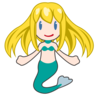 Mermaid: Light Skin Tone Emoji 🧜🏻‍♀️ image - Emojidex style