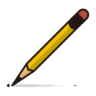 하단 왼쪽 연필 🖉 image - Emojidex style