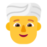 ターバンを持つ男 Emoji 👳 image - Microsoft Classic 2D style