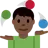 Man Juggling: Dark Skin Tone