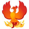 Phoenix Emoji 🐦‍🔥 image - Google Noto Color style
