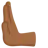 Leftwards Pushing Hand: Medium-Dark Skin Tone