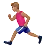 Man Running: Medium Skin Tone