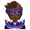 Supervillain: Medium-Dark Skin Tone Emoji 🦹🏾 image - Huawei Harmony OS style
