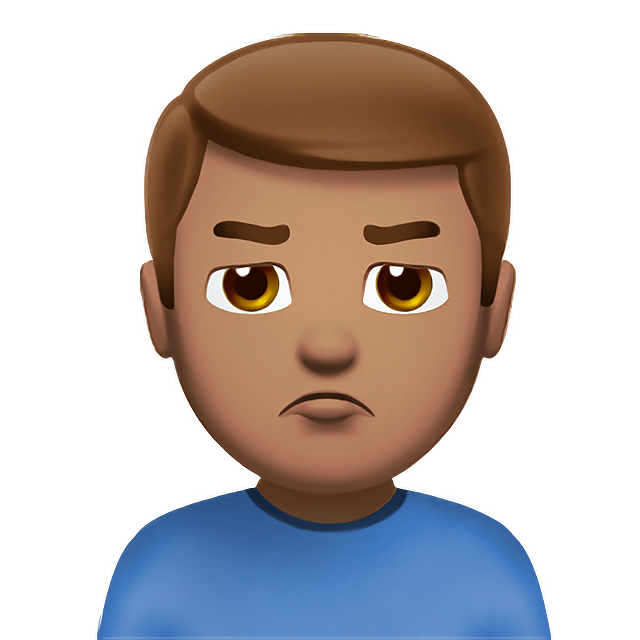 Man Pouting: Medium Skin Tone