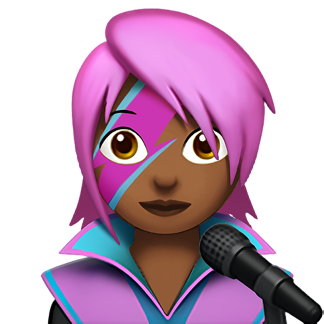 Woman Singer: Medium-Dark Skin Tone