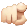 Index Pointing At The Viewer: Light Skin Tone Emoji 🫵🏻 image - WhatsApp style