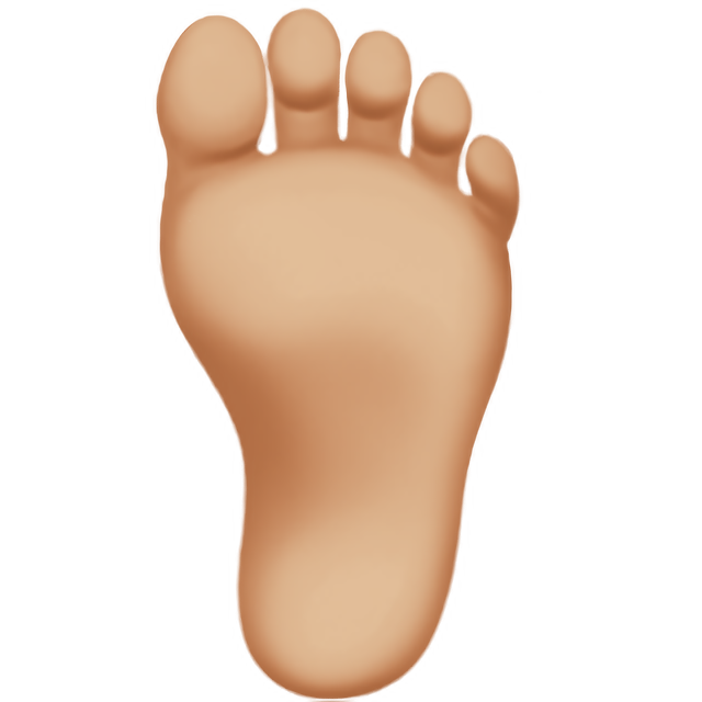 Foot: Medium-Light Skin Tone