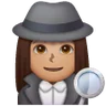 Woman Detective: Medium Skin Tone Emoji 🕵🏽‍♀️ image - Samsung style