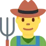 Man Farmer Emoji 👨‍🌾 image - Twitter / X (Twemoji) style