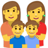 Family: Woman, Woman, Boy, Boy Emoji 👩‍👩‍👦‍👦 image - Skype style