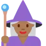 Woman Mage: Medium-Dark Skin Tone Emoji 🧙🏾‍♀️ image - Twitter / X (Twemoji) style