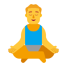 Man In Lotus Position Emoji 🧘‍♂️ image - Microsoft Classic 2D style