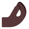 Pinched Fingers: Dark Skin Tone Emoji 🤌🏿 image - Microsoft Classic 2D style