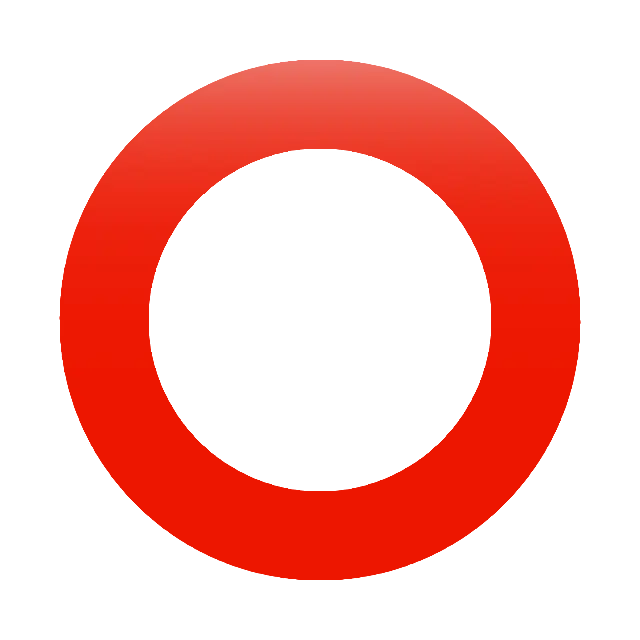 Hollow Red Circle