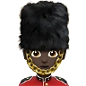 Guard: Dark Skin Tone Emoji 💂🏿 image - Apple style