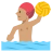 Person Playing Water Polo: Medium Skin Tone