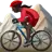 Woman Mountain Biking: Dark Skin Tone