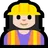 Woman Construction Worker: Light Skin Tone