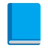 Livro Azul Emoji 📘 image - Microsoft Classic 2D style